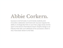 Tablet Screenshot of abbiecorkern.com
